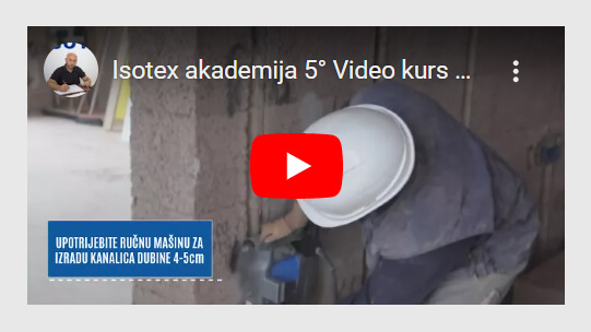 Kako napraviti kanalice u Isotex zidovima - Youtube